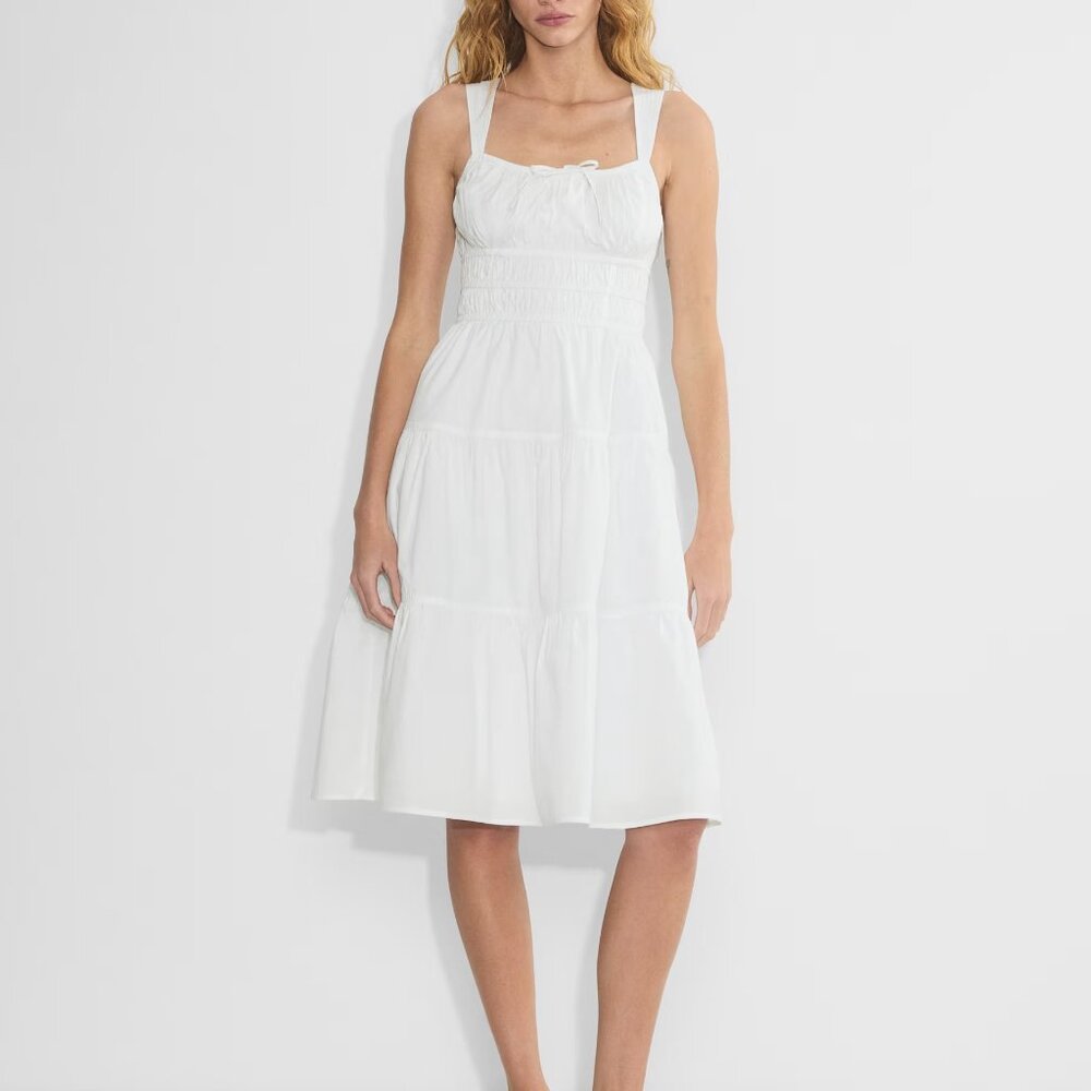 Aritzia Sunday best Martine poplin midi dress